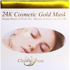 24K Kozmetik Altın Maske (10 adet, 5 x 5 cm)